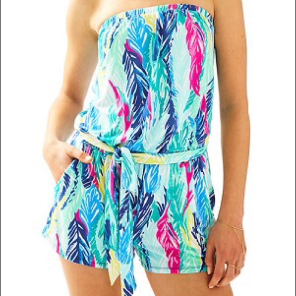 Lilly Pulitzer Light as a Feather Romper XS NWT